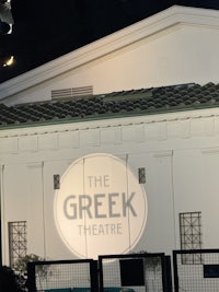 a building with a sign that says the greek theatre