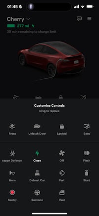 a screenshot of the tesla model s app